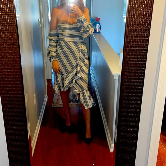 Asymmetrical MIDI Dress